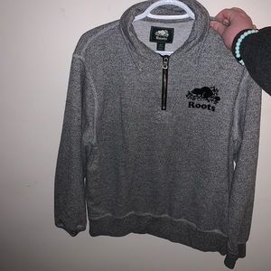 Roots half zip sweater